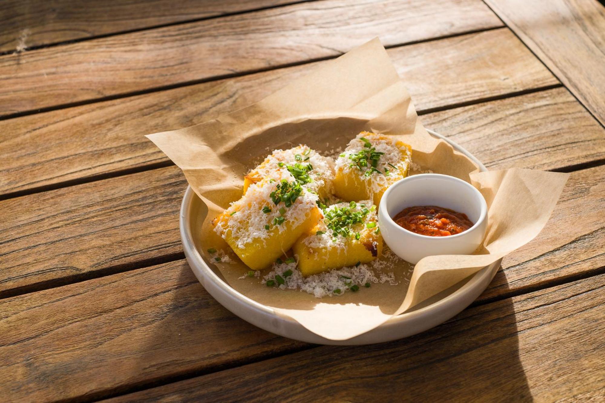 Carnmore Chateau Marlborough Blenheim Exterior photo A plate of yuca frita